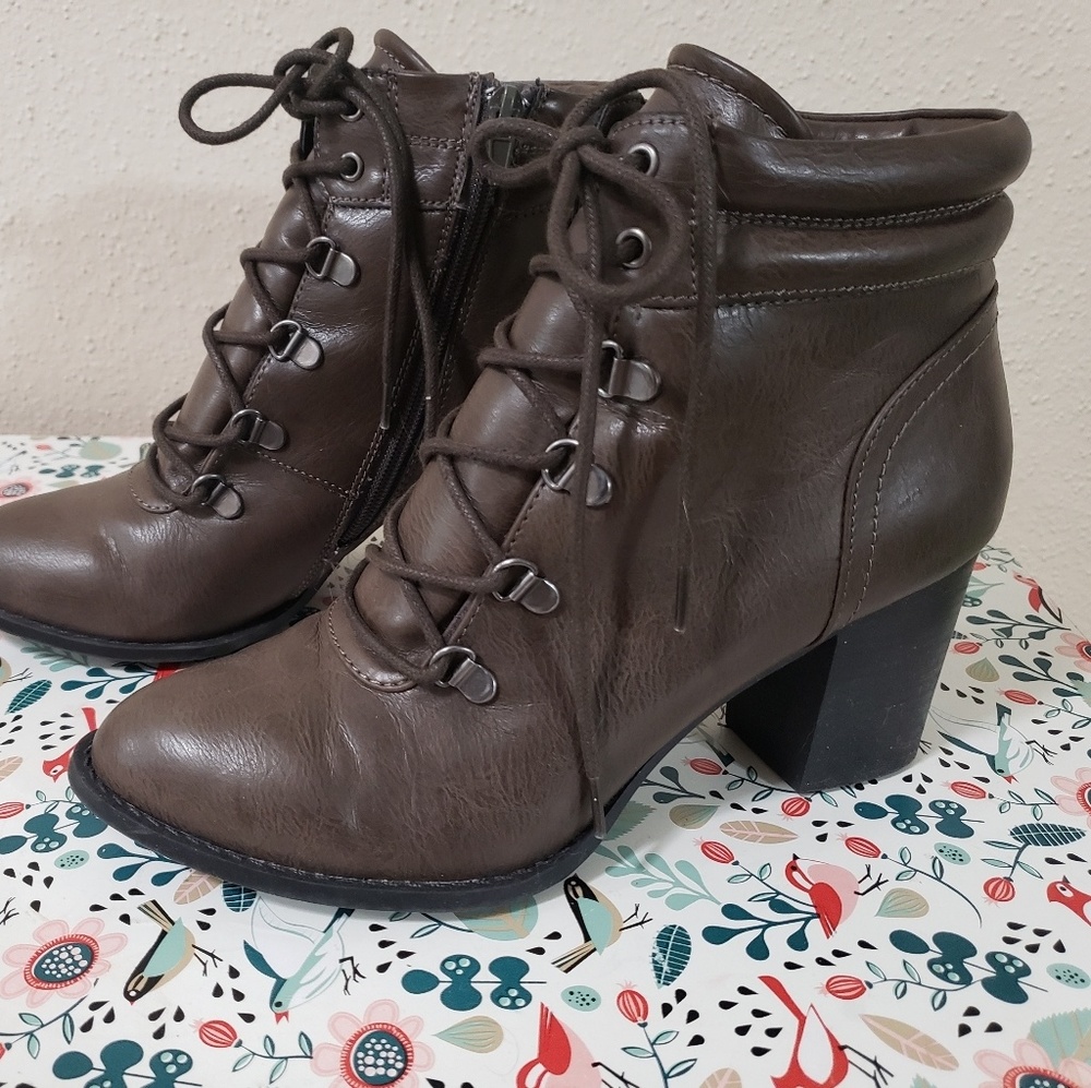 Brown 8.5 Sugar Ankle Boots